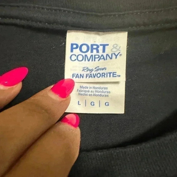 “Cheers to 43 Years” Black T-Shirt Size L - Picture 3 of 3